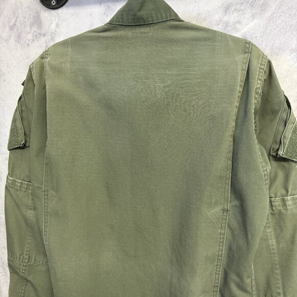 Vintage True Spec Border Patrol Military Shirt Mens M/L Green Ripstpo - Picture 11 of 16